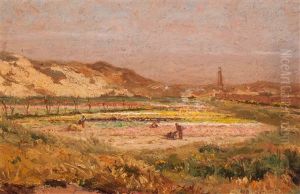 The Bulb Field Behind The Dunes by Wilhelm Christiaan Constant Bleckmann