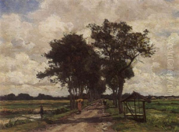 Figures On A Road, Batavia - view 1