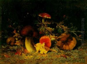 Mushrooms by Wilhelm Christiaan Constant Bleckmann