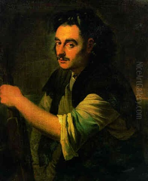 Portrait Of A Man, Half-length, Holding An Oar - view 1