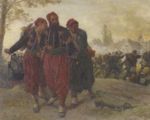 Orientalen Auf Der Flucht by Georg Bleibtreu