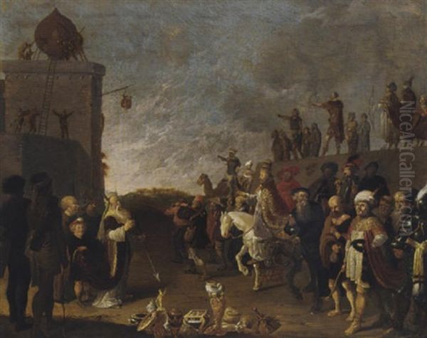 An Allegorical Scene With Moses And Aaron And A Pope - view 1