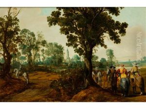 Landschaft Mit Reitern