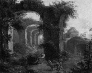 Capriccio Mit Daniel In Der Lowengrube by Georg Blendinger