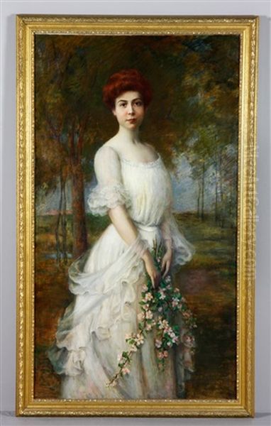 Woman With Flower - view 1