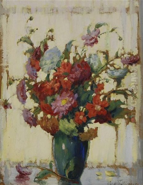 Dahlias At The Window - view 1