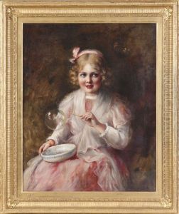Young Girl Blowing Bubbles