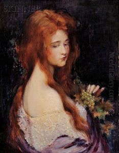 Woman Holding Grapes