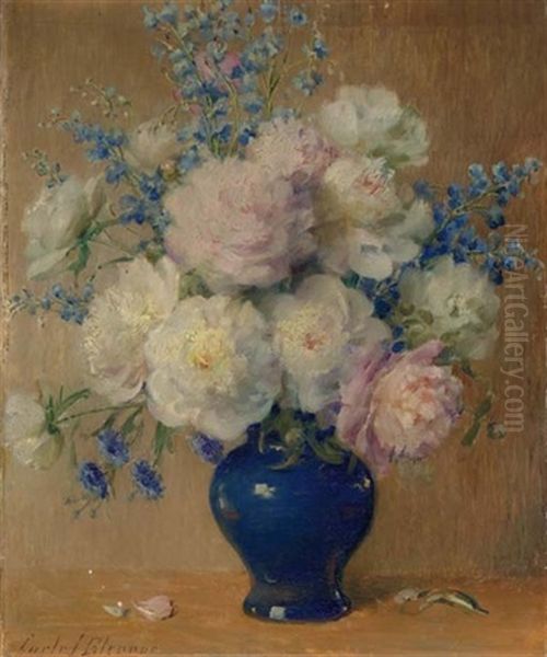 Still Life With Peonies, Delphinium And Aster - view 1