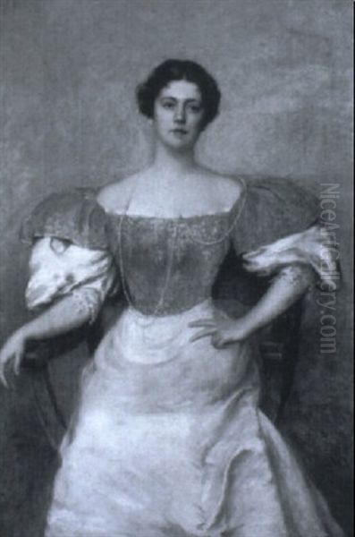 Portrait Of A Woman In A Savanarola Chair - view 1