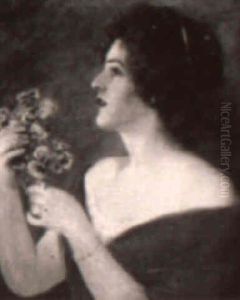 Lady With Peonies Lady With Peonies