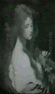 Model In The Guise Of A Bacchante