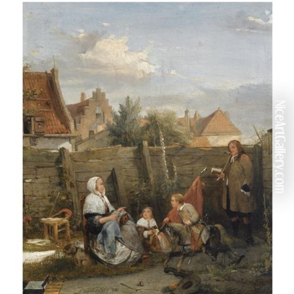A Family Gathering On A Sunny Afternoon - view 1