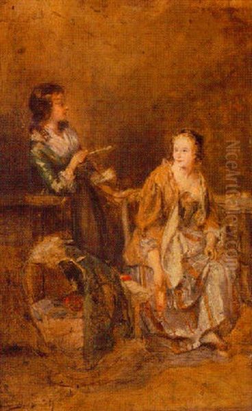 Interior Scene With Two Women - view 1