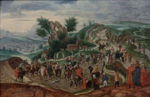 La Montee Au Calvaire by Herri met de Bles