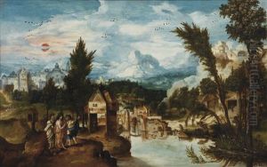 The Journey To Emmaus by Herri met de Bles