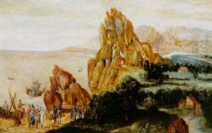 Paysage De Fantaisie En Bordure De Mer by Herri met de Bles