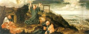 Christ In The Garden Of Gethsemane by Herri met de Bles