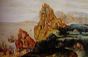 Paysages De Fantasie En Bordure De Mer by Herri met de Bles