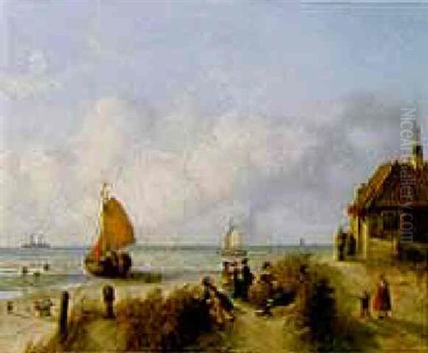 Figures In The Dunes - view 1