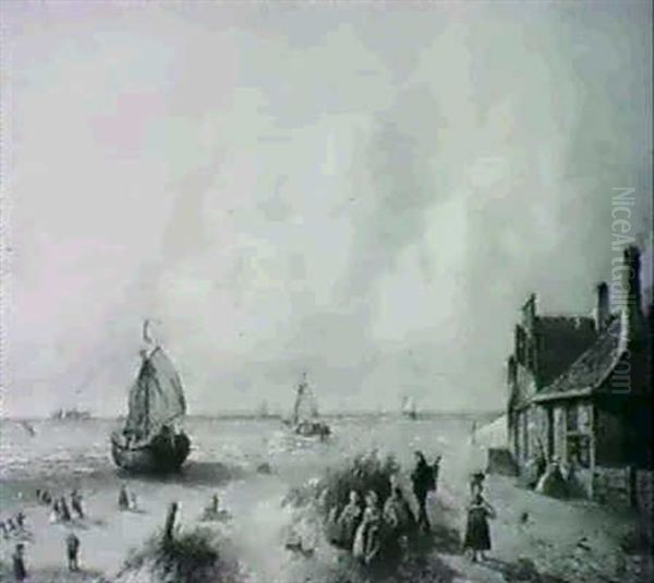 Figures By The Beach - view 1