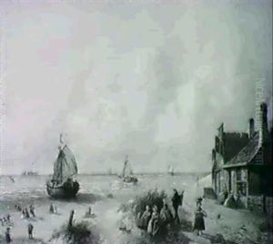 Figures By The Beach