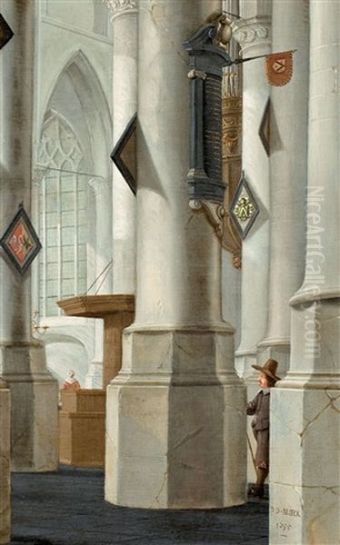 Kircheninterieur (wohl Laurenskerk In Rotterdam) - view 1