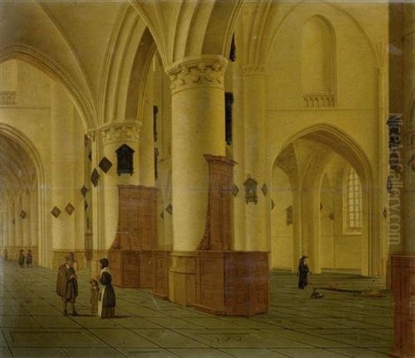 Kircheninterieur Mit Personen - view 1
