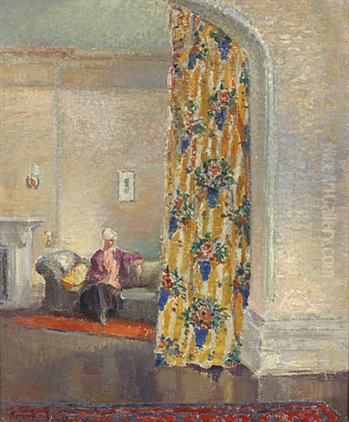 Dame In Een Interieur - view 1
