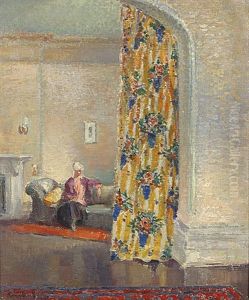 Dame In Een Interieur by Maurice Blieck