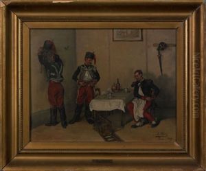 Tavern Scene by Albert Bligny
