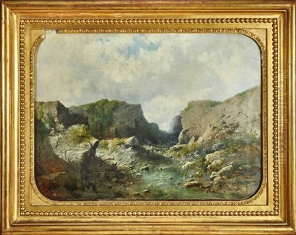 Troupeau Dans Le Ruisseau - view 1