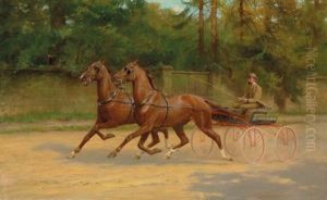 Walter Winans Driving A Carriage by Thomas Blinks