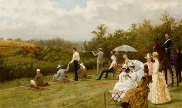 Walter Winans On The Running Deer Range, Wimbledon Common - view 1