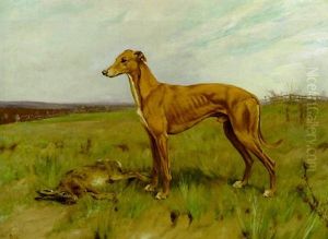 "dendrapsis"- A Greyhound And A Hare In A Landscape