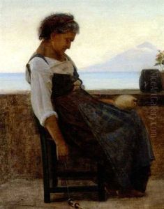 Italiensk Morlille Tager Sig Et Hvil by Carl Heinrich Bloch