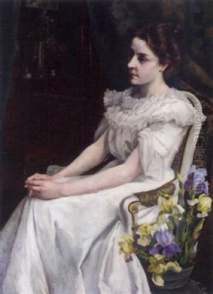 An Elegant Lady In An Interior - view 1
