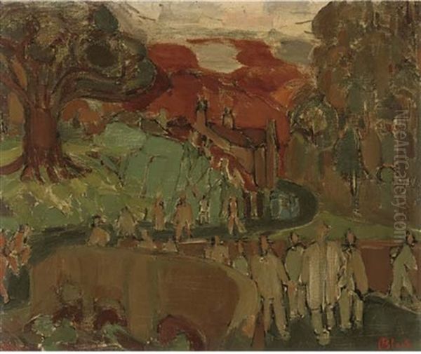 Figures On A Road - view 1