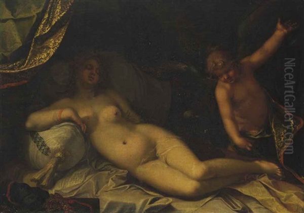 A Mythological Scene, Perhaps Venus And Cupid - view 1