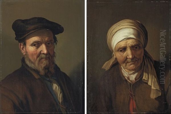 An Elderly Man (+ An Elderly Woman; Pair) - view 1