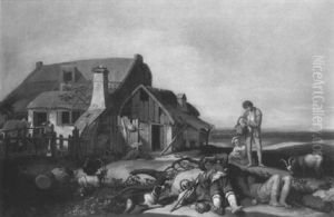 Le Repos Des Paysans by Abraham Bloemaert