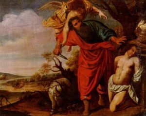Opferung Isaaks by Abraham Bloemaert