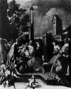 Lasset Die Kindlein Zu Mir Kommen by Abraham Bloemaert
