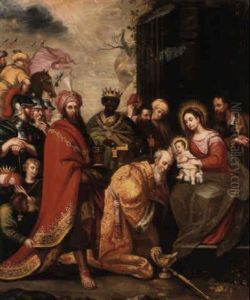 The Adoration Of The Magi by Abraham Bloemaert