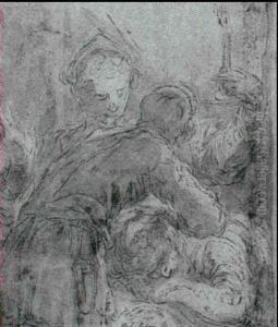 Delilah And Her Servant Cutting Samson's Hair Delilah And Her Servant Cutting Samson's Hair