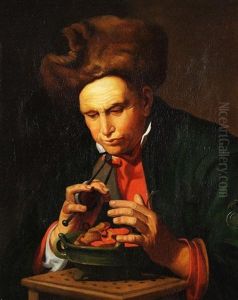 Mann Mit Pelzmutze - Allegorie Des Winters by Hendrick Bloemaert
