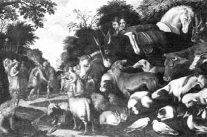 Die Versohnung Jakob Und Esaus by Hendrick Bloemaert