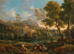Apollo, Marsya And King Mida In A Landscape