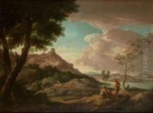 Bergers Et Pecheurs Au Bord De La Riviere