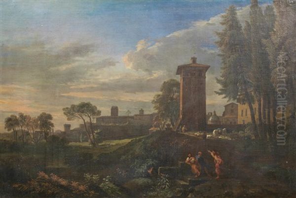 A View Of Rome With The Torre Delle Milizie In The Distance - view 1